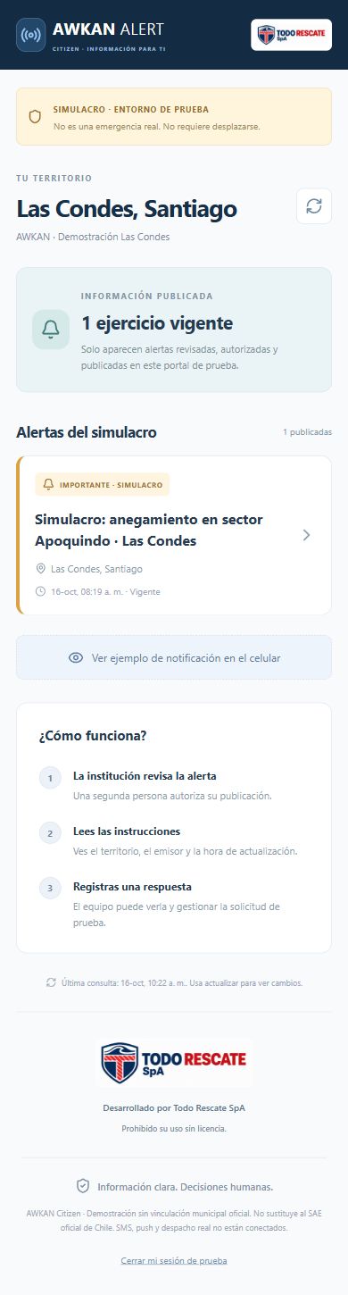 AWKAN Citizen: captura auténtica del entorno de capacitación