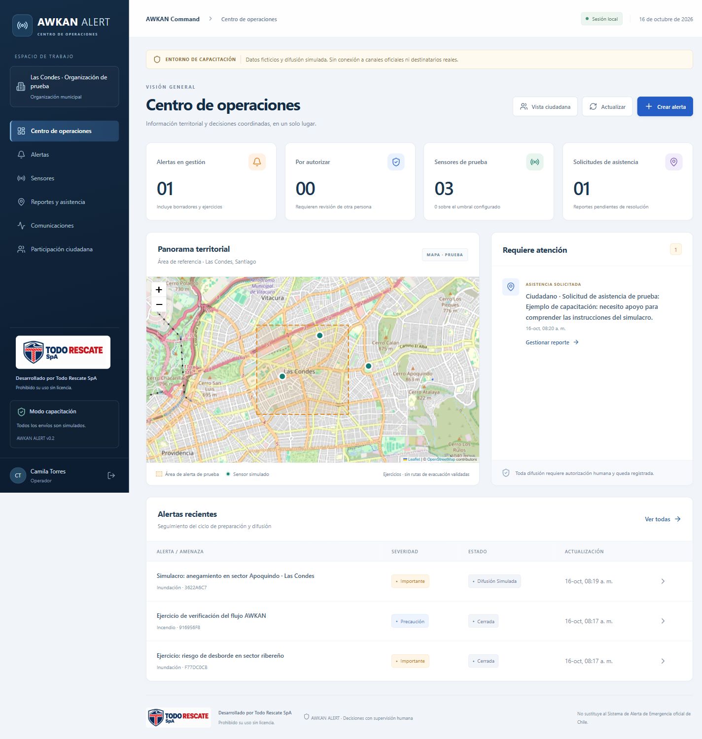 AWKAN Command: captura auténtica del entorno de capacitación